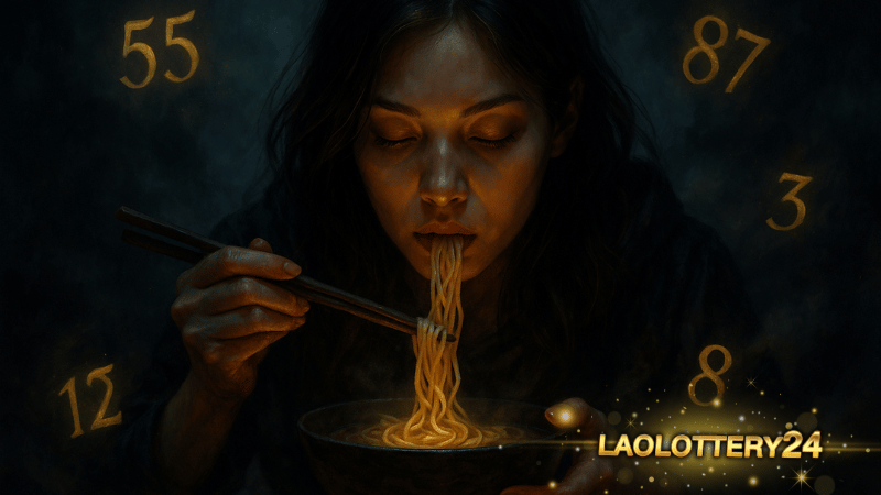 ถอดรหัสลางลึก ทำนายฝันว่ากินก๋วยเตี๋ยว พร้อมเลขเด็ด Laolottery24 ฝันธรรมดาหรือสัญญาณลับแห่งโชคลาภ?